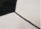 Тъкан килим MAGNOLIA 141 white/black КРЪГ